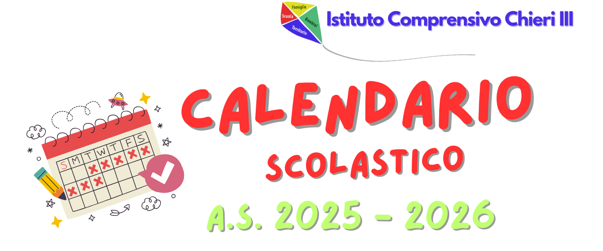 CALENDARIO SCOLASTICO A.S. 2025 - 2026